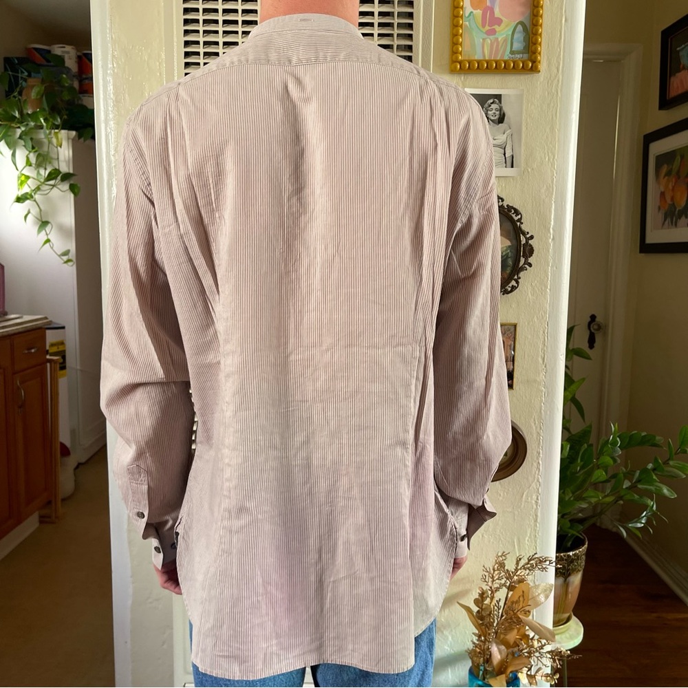 John Varvatos Mandarin Collar Button-Down Shirt - image 2